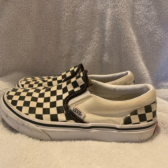 Vans Other - Kids Size 3 Slip On Used Checkered Vans